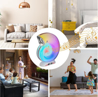 SPEAKER BLUETOOTH CASSA ALTOPARLANTE RICARIBILE LAMPADA A LED WIRELESS USB L-39