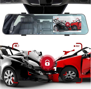 SPECCHIETTO FRONTALE MONITOR DVR REGISTRA VIDEO TELECAMERA FULL HD 1080