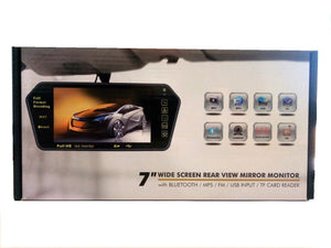 SPECCHIETTO RETROVISORE MONITOR 7'' BLUETOOTH USB SD TFT MP5