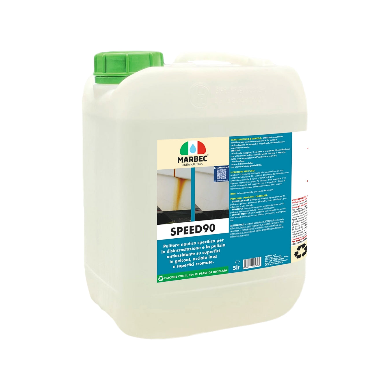 Smacchiatore disincrostante nautico per ruggine SPEED90   5LT
