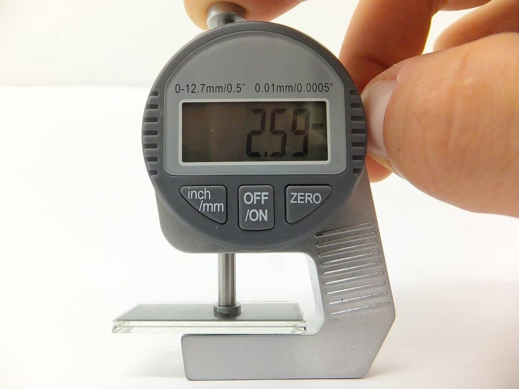 SPESSIMETRO MICROMETRO DIGITALE MISURA SPESSORE SPESSIMETRO 0-12.7mm 00.1 mm