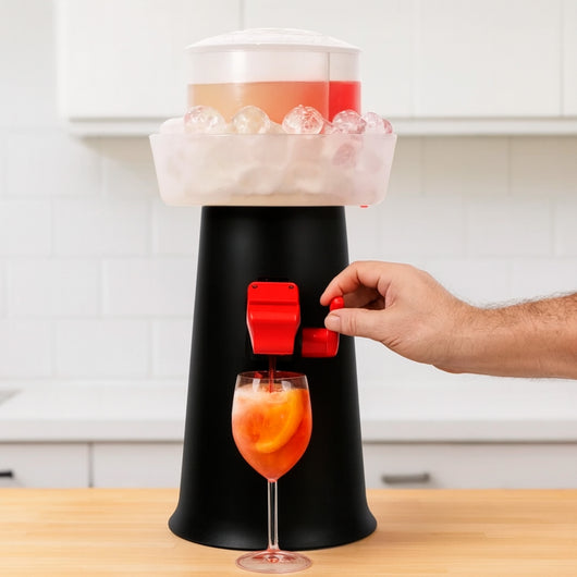 SPRIZZER Kit Sprizzer Nero in Plastica con 3 Bicchieri – Set Completo per Aperitivi, Design Italiano, Colore Nero Opaco – Modello SPRIZZER-NERO-3-BICCHIERI