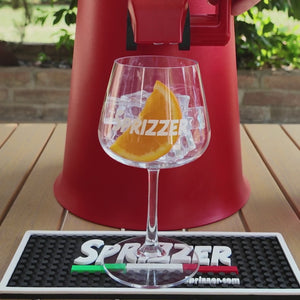 SPRIZZER Kit Sprizzer Nero in plastica con 6 bicchieri – Set completo per aperitivi, design italiano funzionale e colore nero opaco per brindisi raffinati, modello SPRIZZER-NERO-6-BICCHIERI