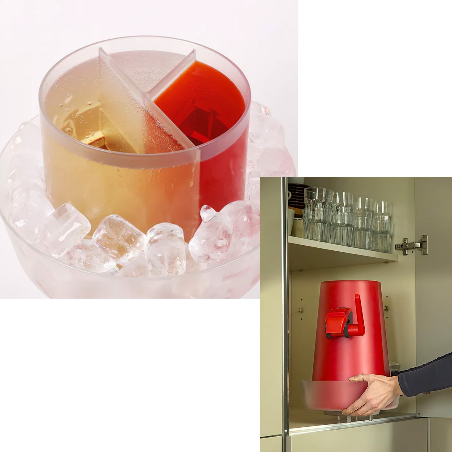 SPRIZZER linnovativa macchina per un Spritz perfetto in 5 secondi direttamente nel bicchiere Senza elettricita ne batterie Macchina ideale per preparare il tuo Spritz perfetto Rosso