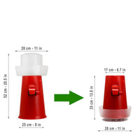 SPRIZZER linnovativa macchina per un Spritz perfetto in 5 secondi direttamente nel bicchiere Senza elettricita ne batterie Macchina ideale per preparare il tuo Spritz perfetto Rosso