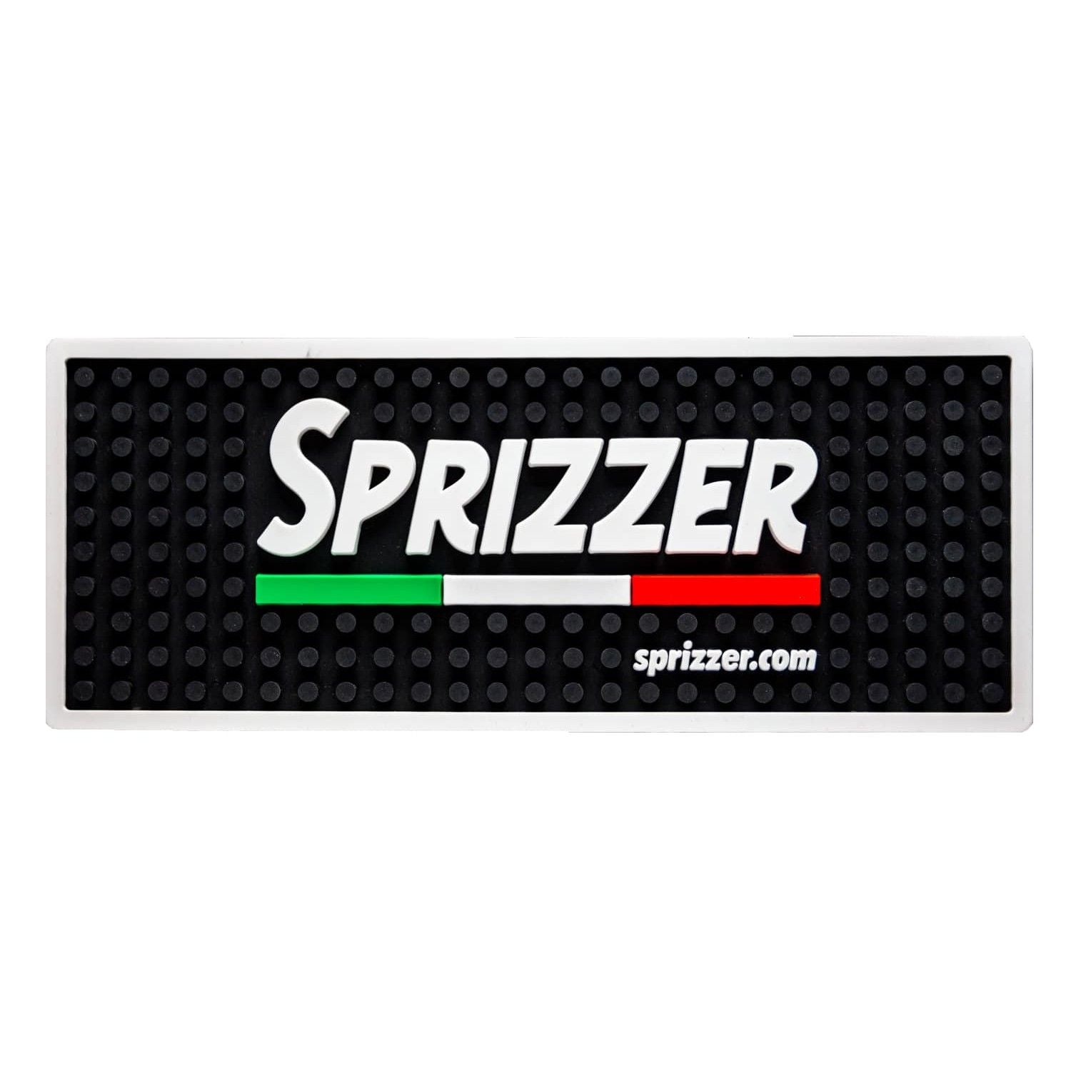 SPRIZZER Tappetino anti goccia in plastica antigoccia nero 25x10 cm spessore 0,7 cm per protezione superfici cod. SPRIZZER-TAPPETINO-BAR