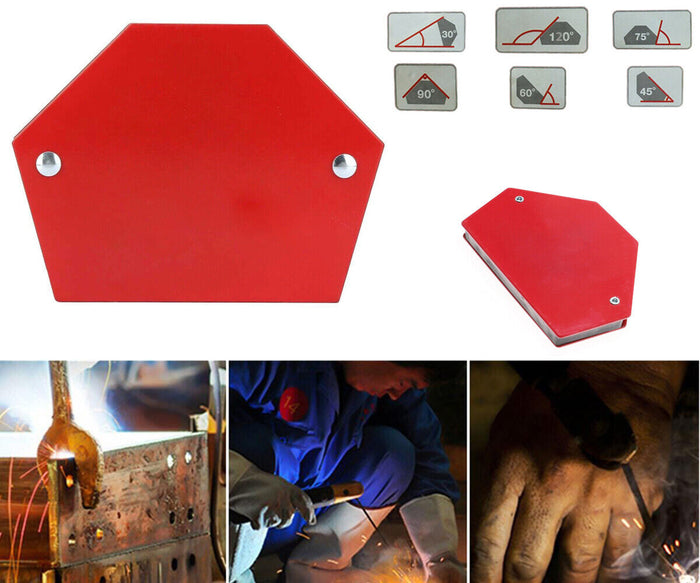 SQUADRA MAGNETICA MAGNETE SALDATURA 30° 45° 60° 75° 90° 120° 25LB 12Kg ESAGONALE