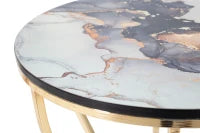 Tavolinetti Abstract Top -A- Coppia cm Ø 37X51-25X46