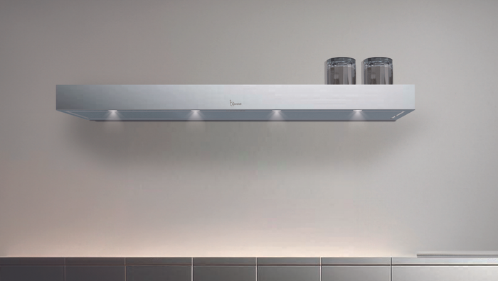 CAPPA MENSOLA PARETE -cm 180X48 - Inox - 900 m3/h