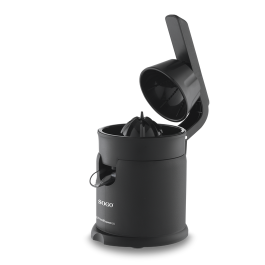 SPREMIAGRUMI ELETTRICO CON LEVA 100 WATT CAPACITA' 250ML IN TOTAL BLACK