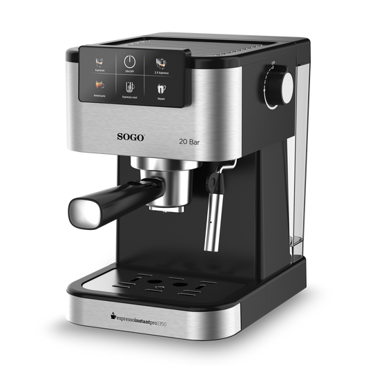 Macchina da Caffè Espresso 20 Bar con Pannello Touch 5 modalità