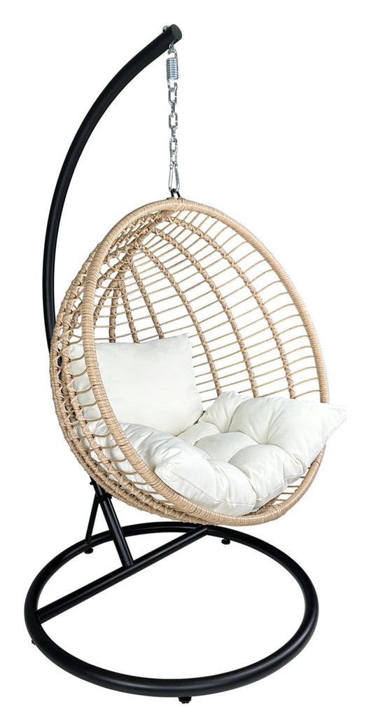 Sedia sospesa a dondolo, poltrona sospesa uovo mod. Eden SS13ED