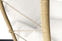 Sedia sospesa a dondolo, poltrona sospesa uovo mod. Taiwan - Colore: Ecrù - SS13TA