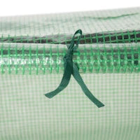 Mini Serra da Giardino con 3 Finestre Avvolgibili e Copertura PE Anti-UV, 180x60x60cm, Verde