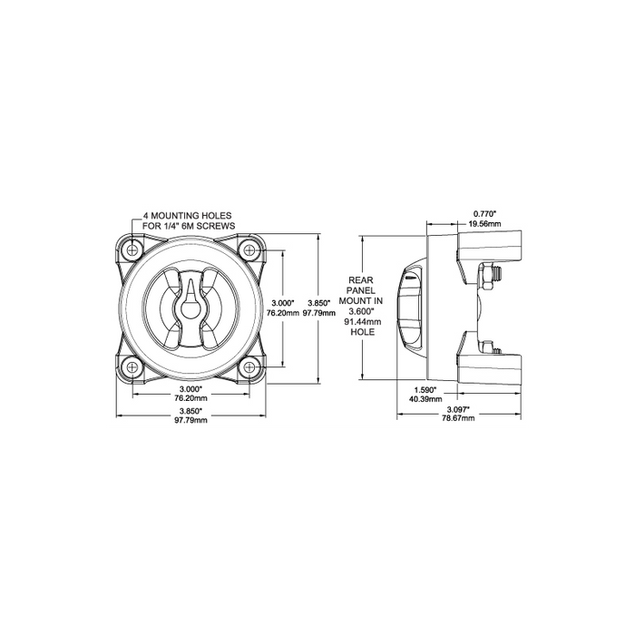 STACCA BATTERIA ON-OFF SERIE E
