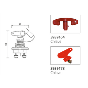 STACCA BATTERIA OTTONE
