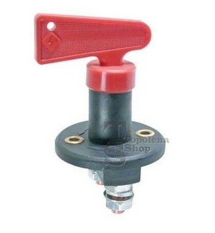 STACCABATTERIA STACCA BATTERIA CON CHIAVE ESTRAIBILE 12 V NAUTICA CAMPER AUTO