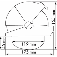 STAFFA BIANCA PER BUSSOLA OFFSHORE