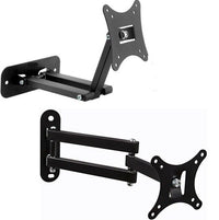 STAFFA PORTA TV MONITOR DA 10" A 32" SUPPORTO PARETE BRACCIO 180° TV LED LCD