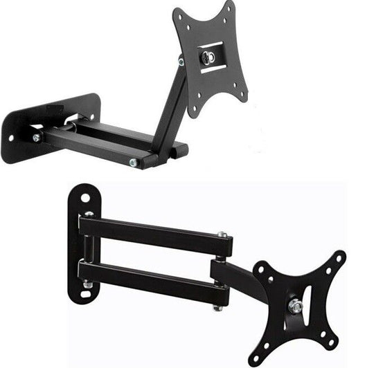 STAFFA PORTA TV MONITOR DA 10" A 32" SUPPORTO PARETE BRACCIO 180° TV LED LCD