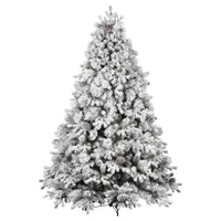 Luna - Albero di Natale con neve e pigne in PE PVC PP ø183x270H cm, 3798 Punte