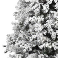 Luna - Albero di Natale con neve e pigne in PE PVC PP ø183x270H cm, 3798 Punte