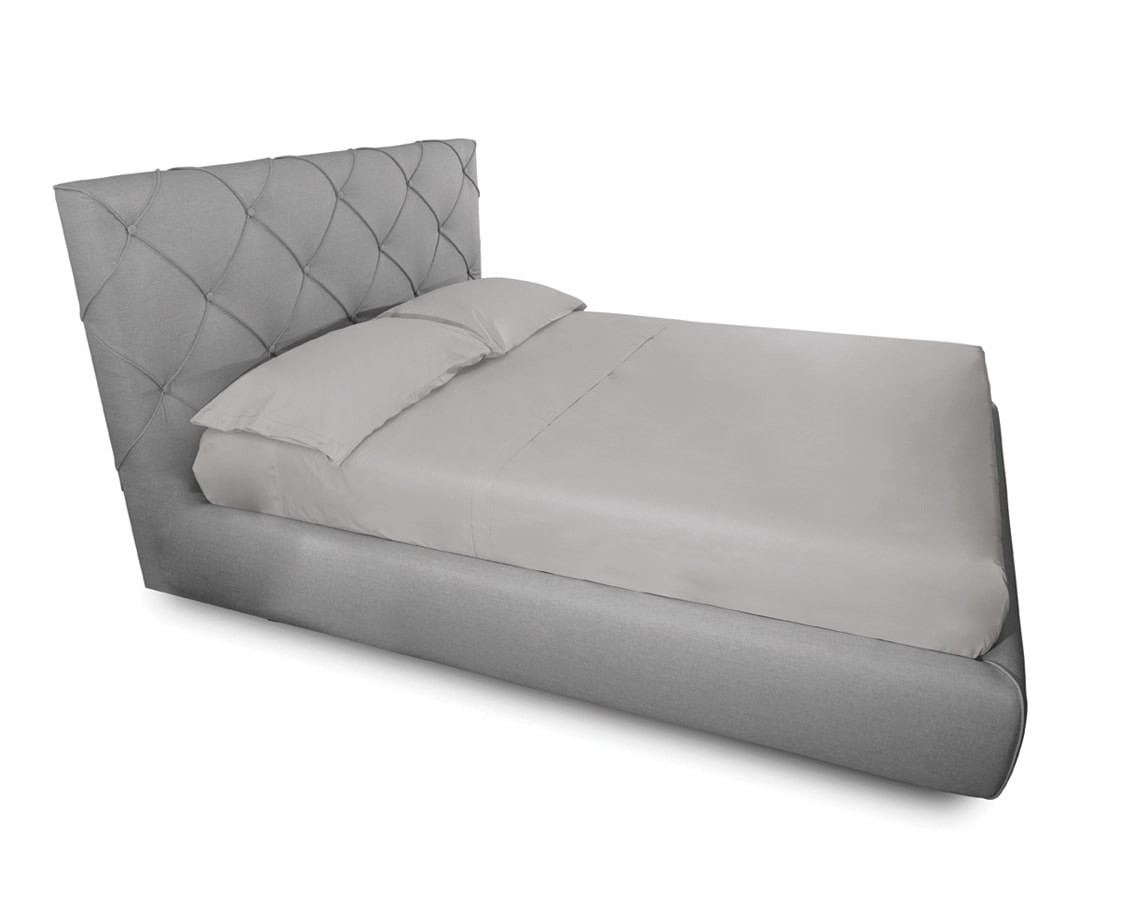 Completo Lenzuola In 100% Cotone In Tinta Unita Made In Italy - Singolo - Grigio