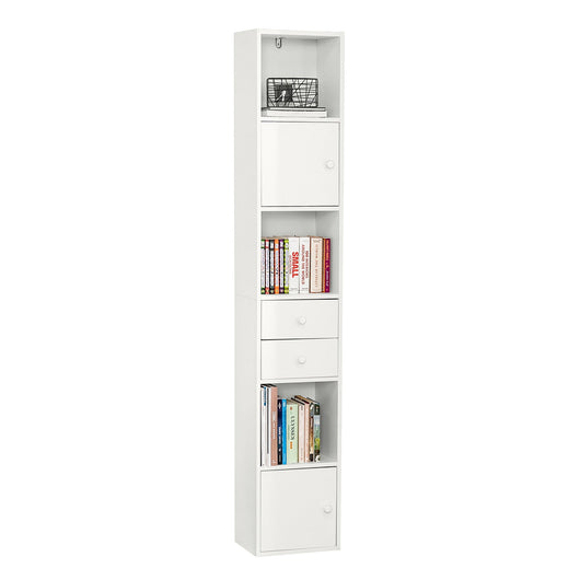 Armadio Colonna salvaspazio Mobiletto salvaspazio Scaffale Alto Cassettiera Bagno Mobiletto Bagno STR10-W