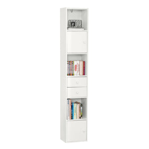 Armadio Colonna salvaspazio Mobiletto salvaspazio Scaffale Alto Cassettiera Bagno Mobiletto Bagno STR10-W