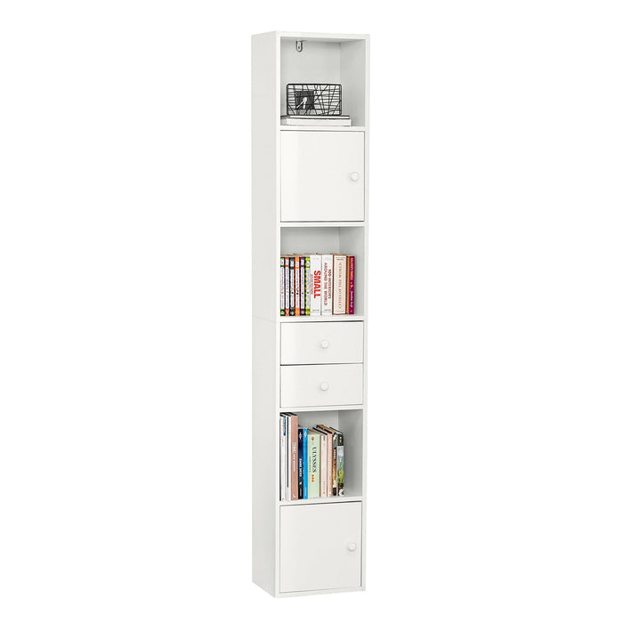Armadio Colonna salvaspazio Mobiletto salvaspazio Scaffale Alto Cassettiera Bagno Mobiletto Bagno STR10-W