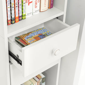 Armadio Colonna salvaspazio Mobiletto salvaspazio Scaffale Alto Cassettiera Bagno Mobiletto Bagno STR10-W