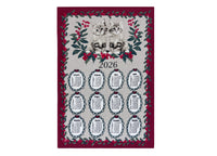 Set 6 Strofinaccio Asciugamano Cucina Natale Calendario In Cotone Made Italy