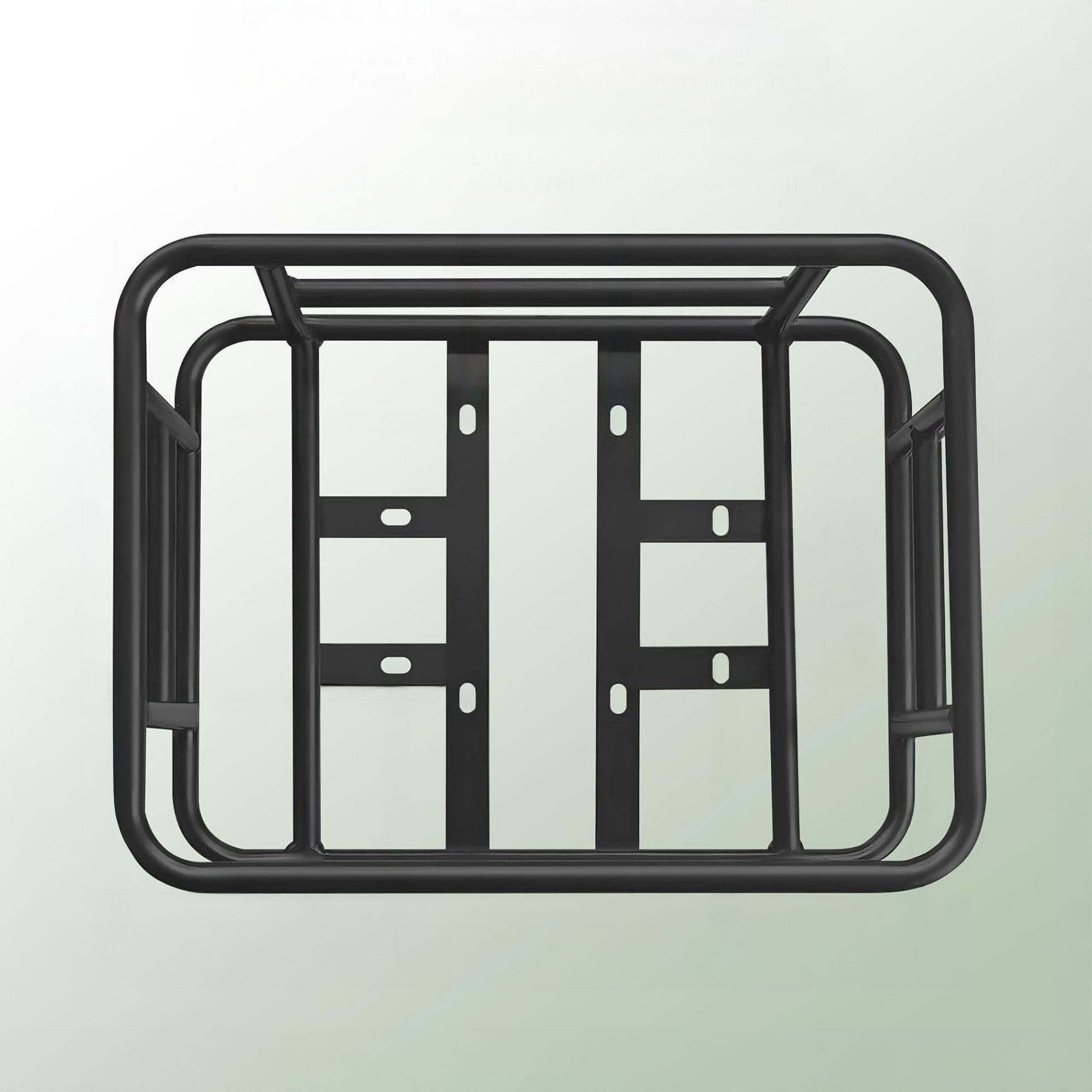 Keeper - Cestino Posteriore per Bicicletta Portaoggetti con Tasca in Stoffa Rete Elastica e Copertura in Metallo Nero