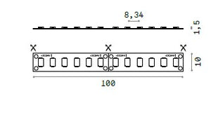 STRIP LED STRIP LED 15W/MT 2700K CRI90 IP20