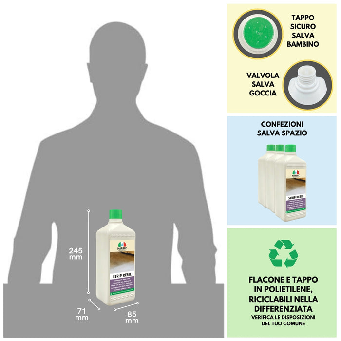 Pulizia linoleum STRIP RESIL   1LTx6Pz