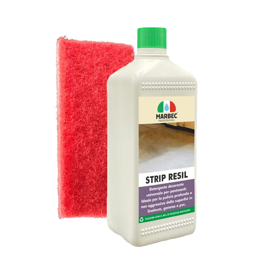 Pulizia linoleum STRIP RESIL   1LT detergente + TAMPONE ROSSO