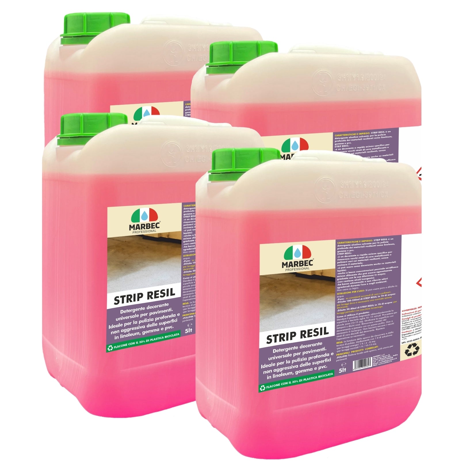 Pulizia linoleum STRIP RESIL   5LTx4Pz