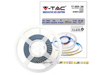 STRISCIA 630 Strip LED Bianco Naturale 4000K lunghezza 5 Metri VT-2835IP20-126 24v Potenza 8W/m SMD 2835 Potenza Totale 40W