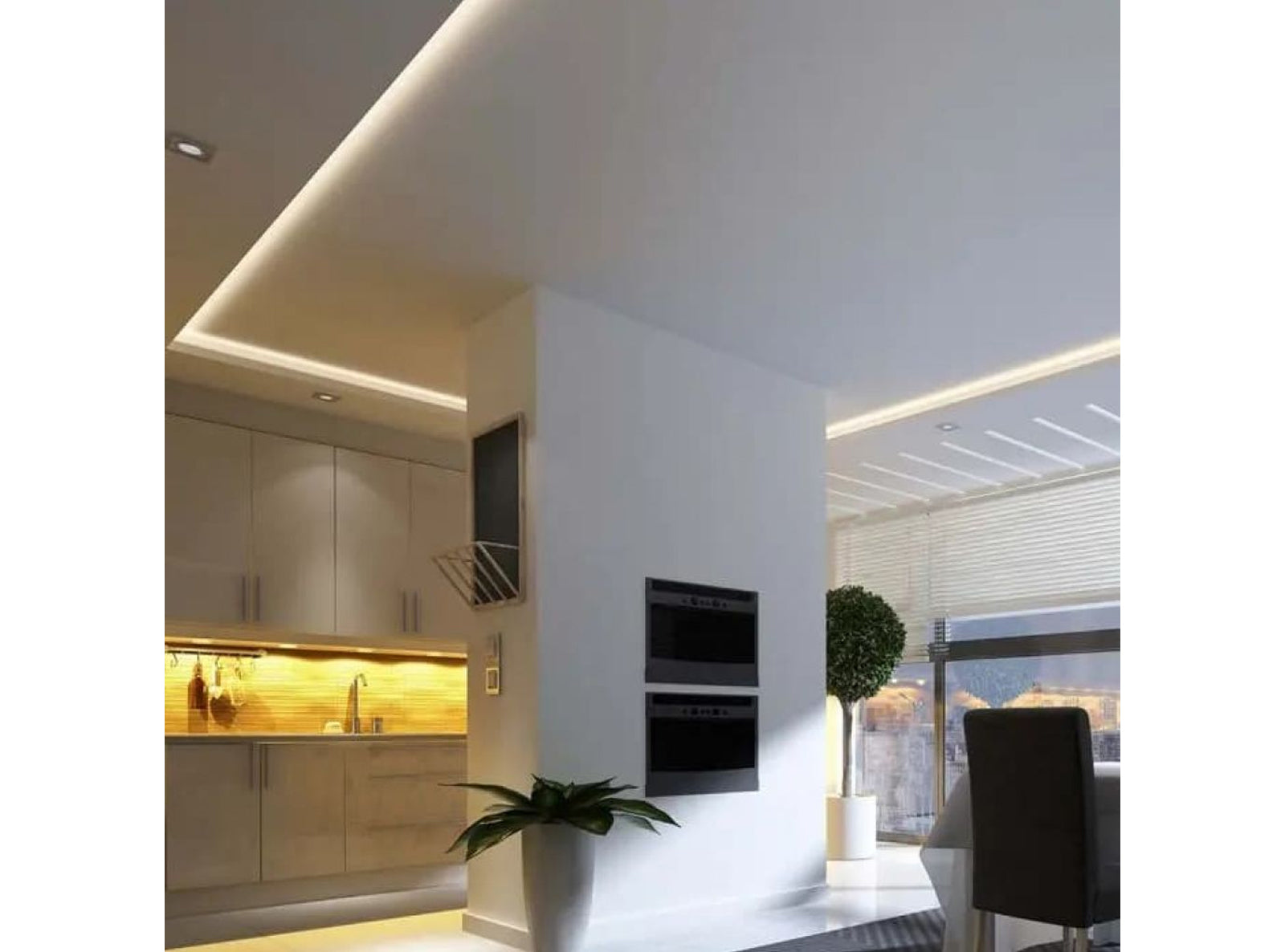 STRISCIA 630 Strip LED Bianco Naturale 4000K lunghezza 5 Metri VT-2835IP20-126 24v Potenza 8W/m SMD 2835 Potenza Totale 40W