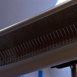 Sined Stufa Infrarossi Parete 2000 Riscaldatore Riflettente Parete Con Telecomando 2000w Grigio Con Telecomando Ottimo Anche Come Diffusore Di Calore a Parete Protetto Contro i Getti Dacqua Ip65