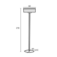Sined Stufa Infrarossi Terra 2000 Riscaldatore Riflettente Da Terra Su Piantana 2000w Grigio Dotato Di Curva Riflettente Orientabile Ed In Grado Di Concentrare Il Calore Con Telecomando Ip65