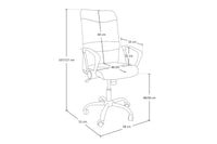 Sedia da ufficio direzionale, poltrona operativa in tessuto traforato e ecopelle bianca SU-08ETSI