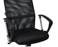 Sedia da ufficio operativa girevole, sedia regolabile in tessuto nero - Pavia - SU-10TPV