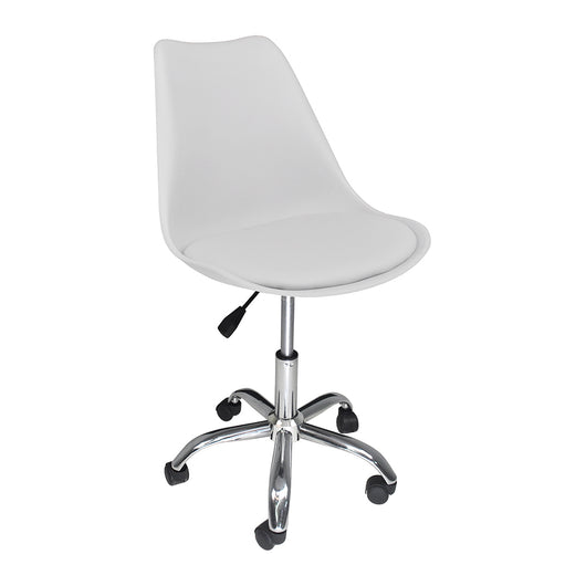 Sedia da ufficio girevole, sedia da scrivania grigio chiaro con rotelle mod. SALLY - SU01SAPM