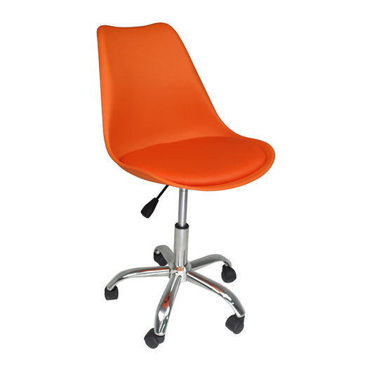 Sedia da ufficio girevole, sedia da scrivania arancione con rotelle mod. SALLY - SU06SAPM