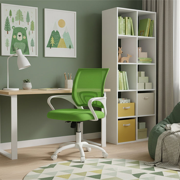 Sedia da ufficio ergonomica girevole verde - Happy - SU14HAPB