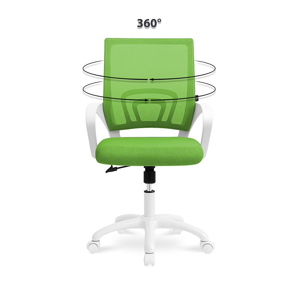 Sedia da ufficio ergonomica girevole verde - Happy - SU14HAPB