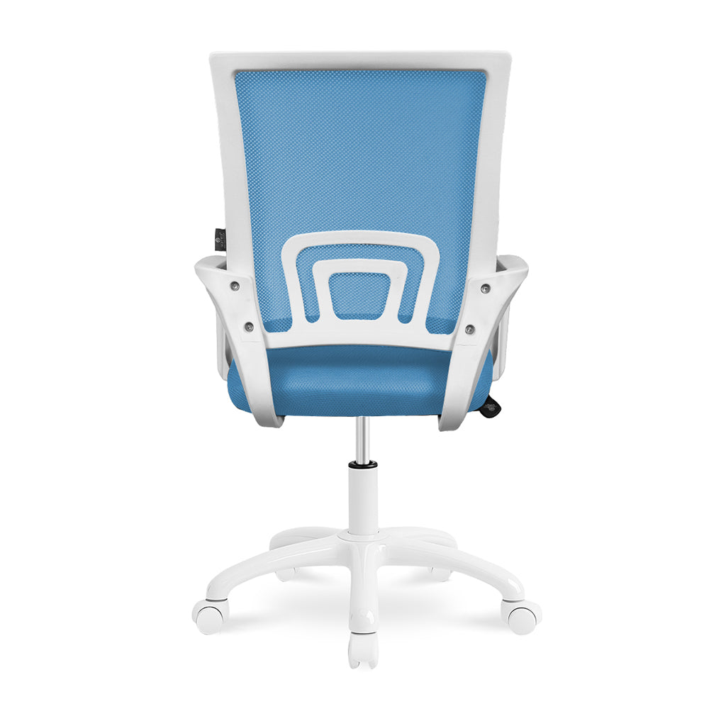 Sedia da ufficio ergonomica girevole azzurra- Happy - SU18HAPB