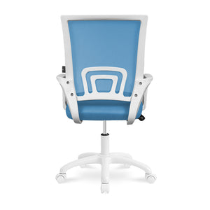 Sedia da ufficio ergonomica girevole azzurra- Happy - SU18HAPB