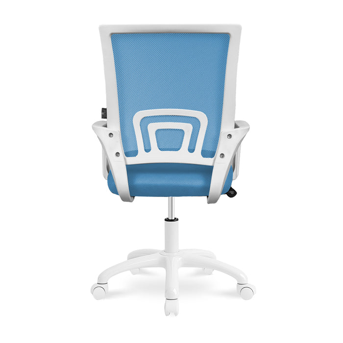 Sedia da ufficio ergonomica girevole azzurra- Happy - SU18HAPB